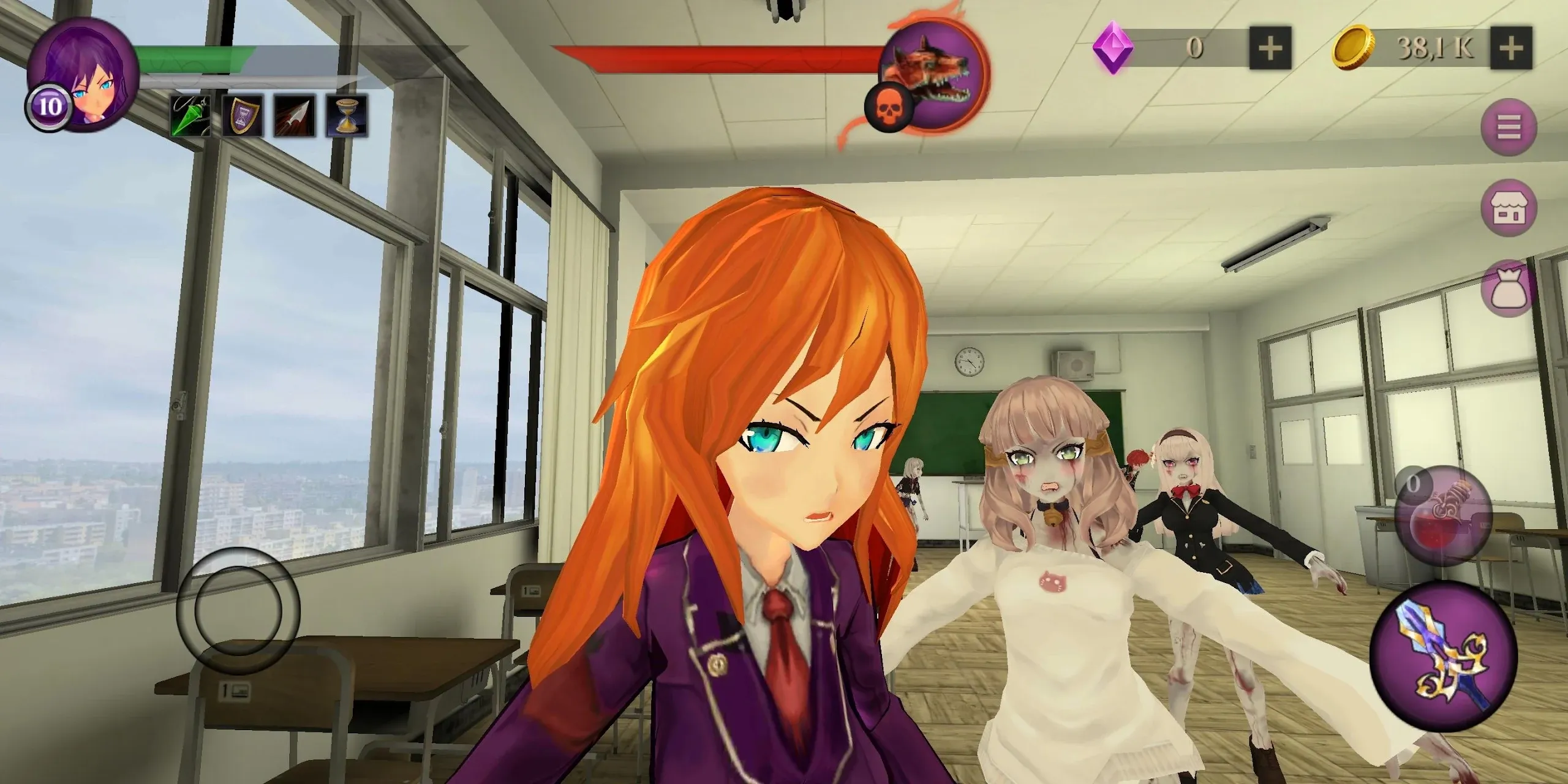 Anime School Zombie Simulator v2.13 APK Мод (Много денег) Screenshot 3 Anime School Zombie Simulator v2.13 APK Мод (Много денег) Screenshot 3