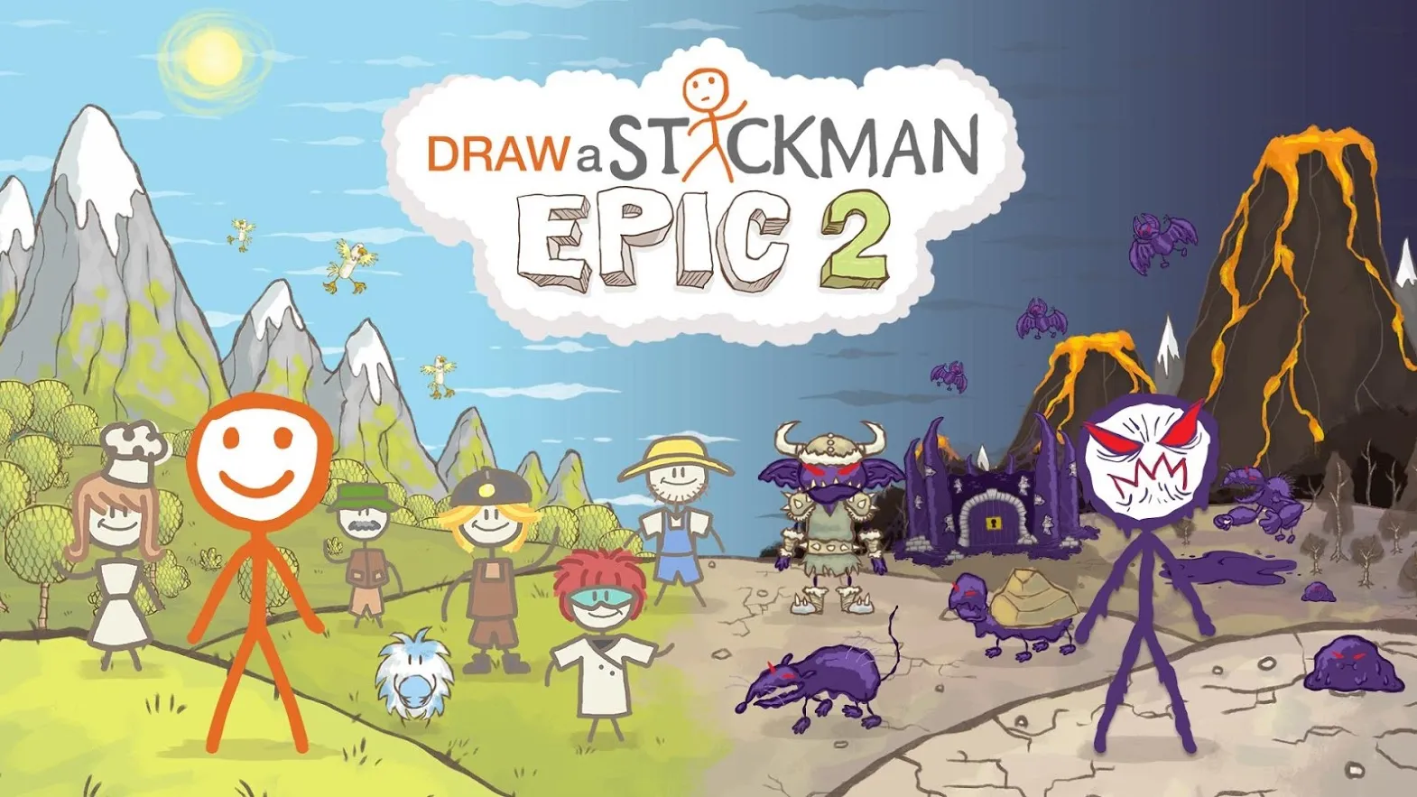 Draw a Stickman: EPIC 2 [мод: бесплатные покупки] Screenshot 1