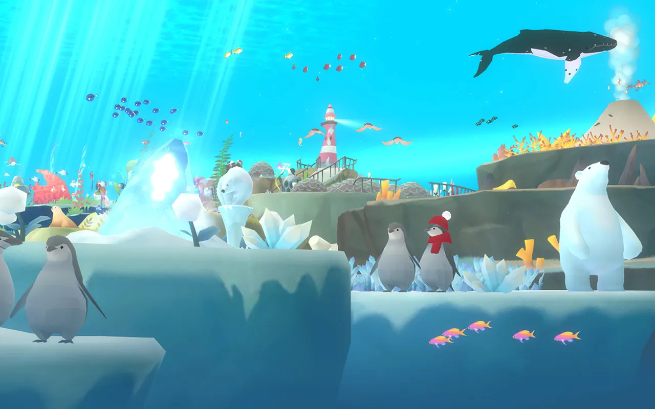 HELLO WHALE: IDLE AQUARIUM [мод: без рекламы] Screenshot 2