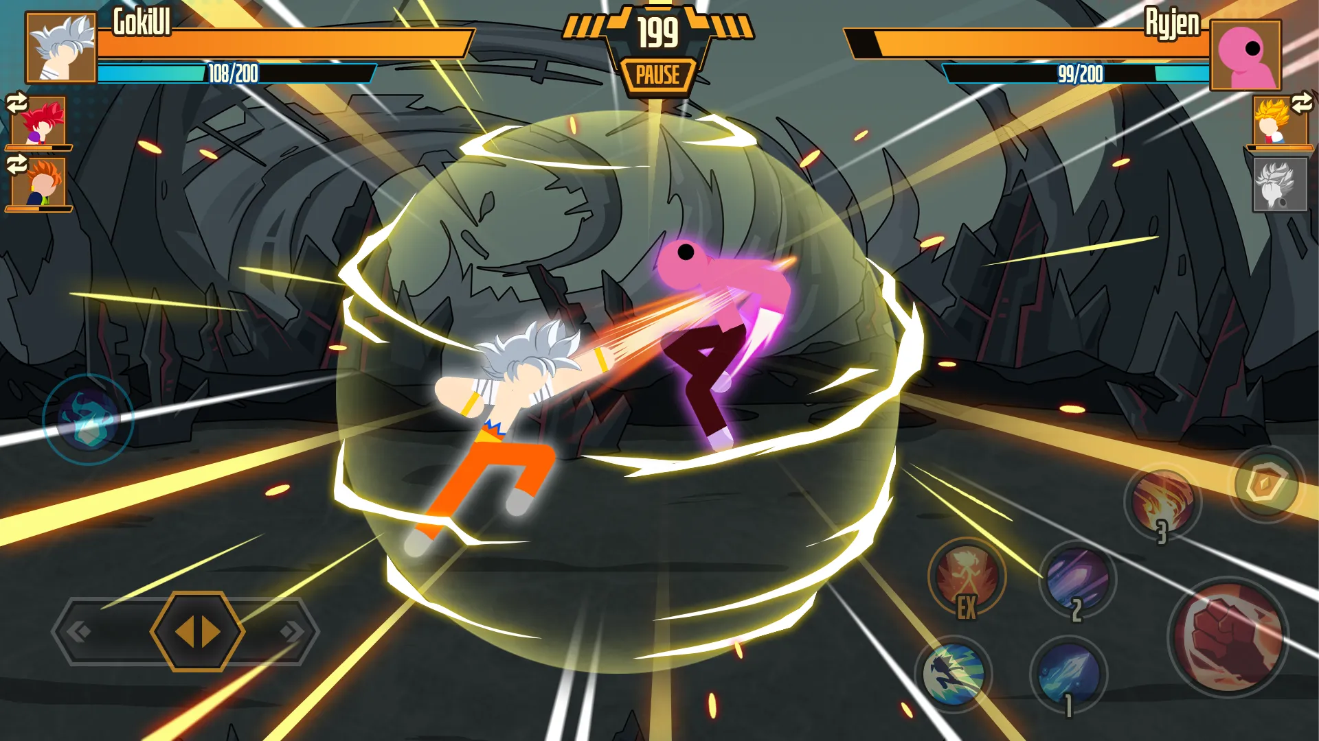 Stickman Dragon Fight v3.3.8 APK Мод (Режим бога) Screenshot 1