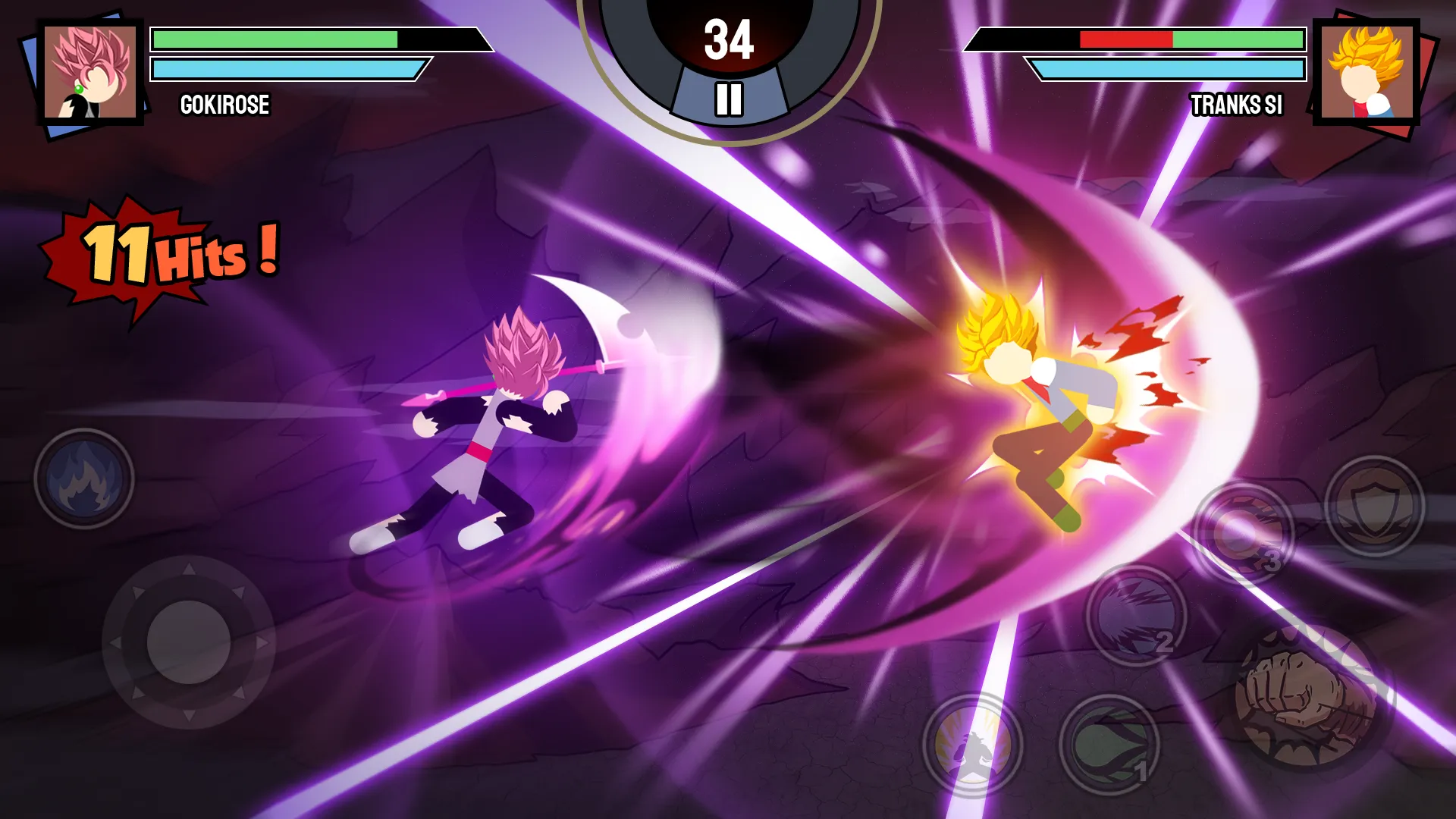Stickman Warriors v2.1.5 APK Мод (Много денег) Screenshot 1