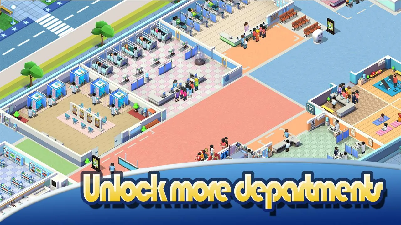 Sim Hospital Tycoon-Idle Built [мод: меню] Screenshot 1