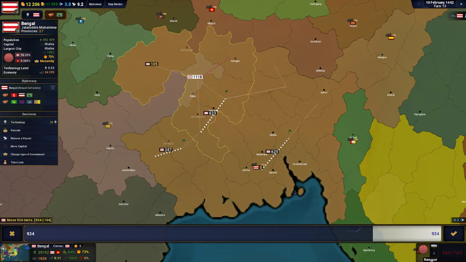 Age of History II Asia [мод: много денег] Screenshot 3