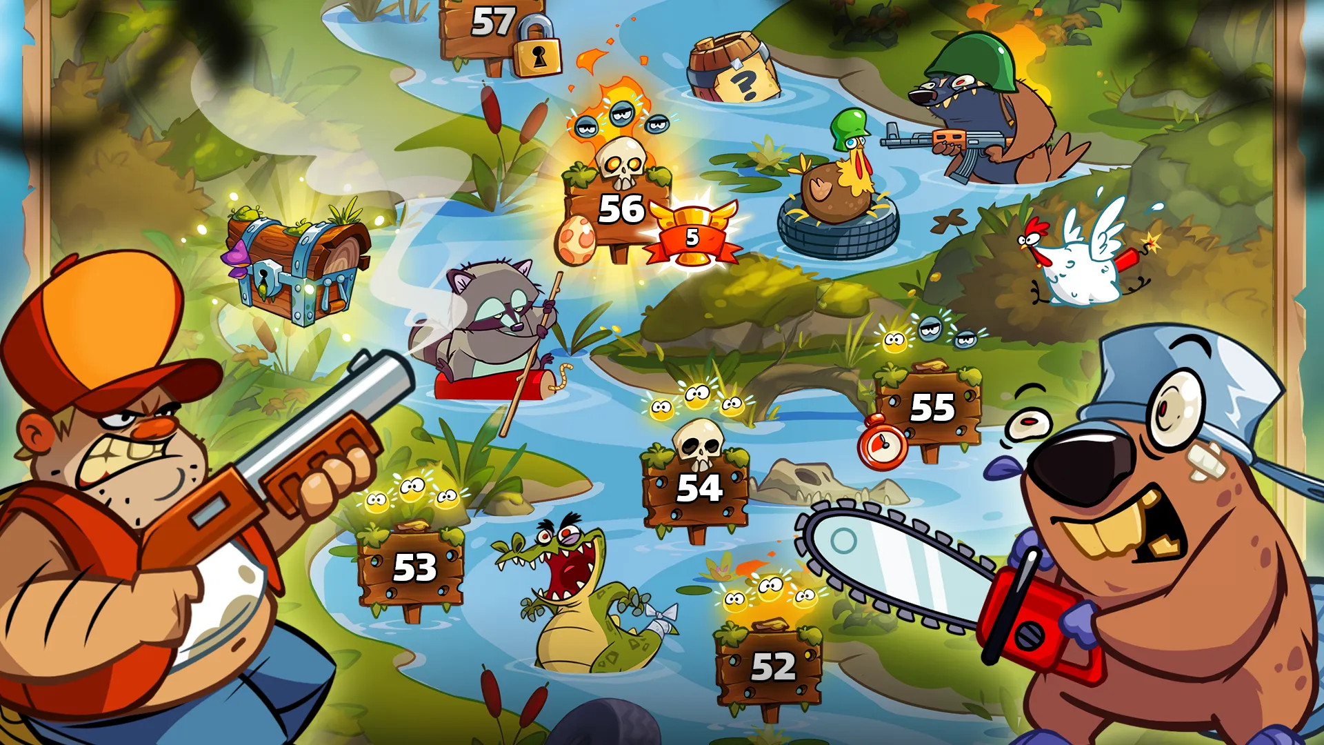 Swamp Attack 2 v1.2.0 APK Мод (Много денег) Screenshot 4