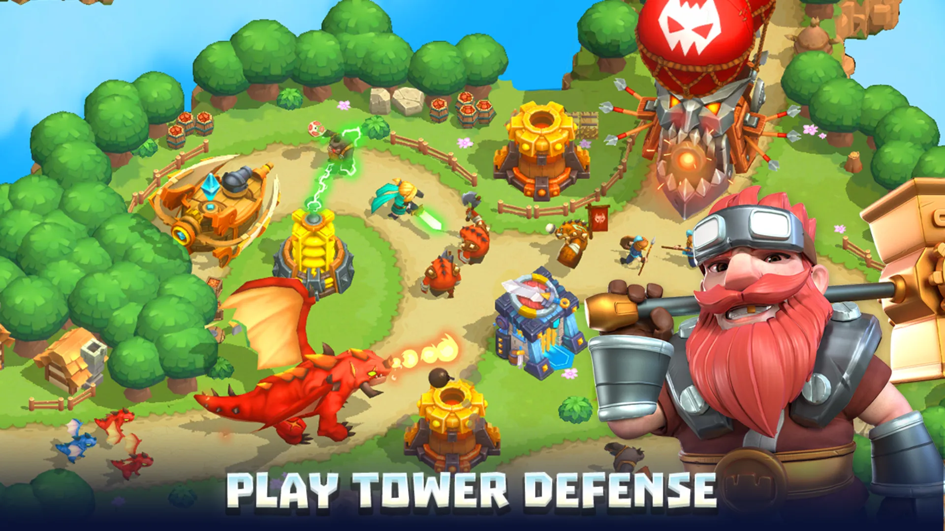 Wild Sky: Tower Defense TD v1.177.3 APK Мод (Бесплатные награды) Screenshot 2 Wild Sky: Tower Defense TD v1.177.3 APK Мод (Бесплатные награды) Screenshot 2