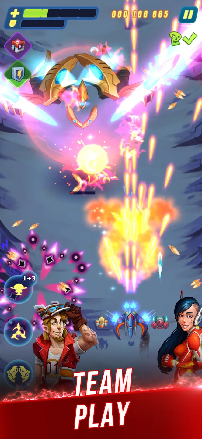 HAWK: Cамолеты стрелялки v42.4.31686 APK Мод (Меню, Режим бога) Screenshot 4