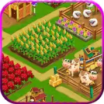 Скачать Farm Day Village фермер: Offline игры [мод: много денег] на Андроид