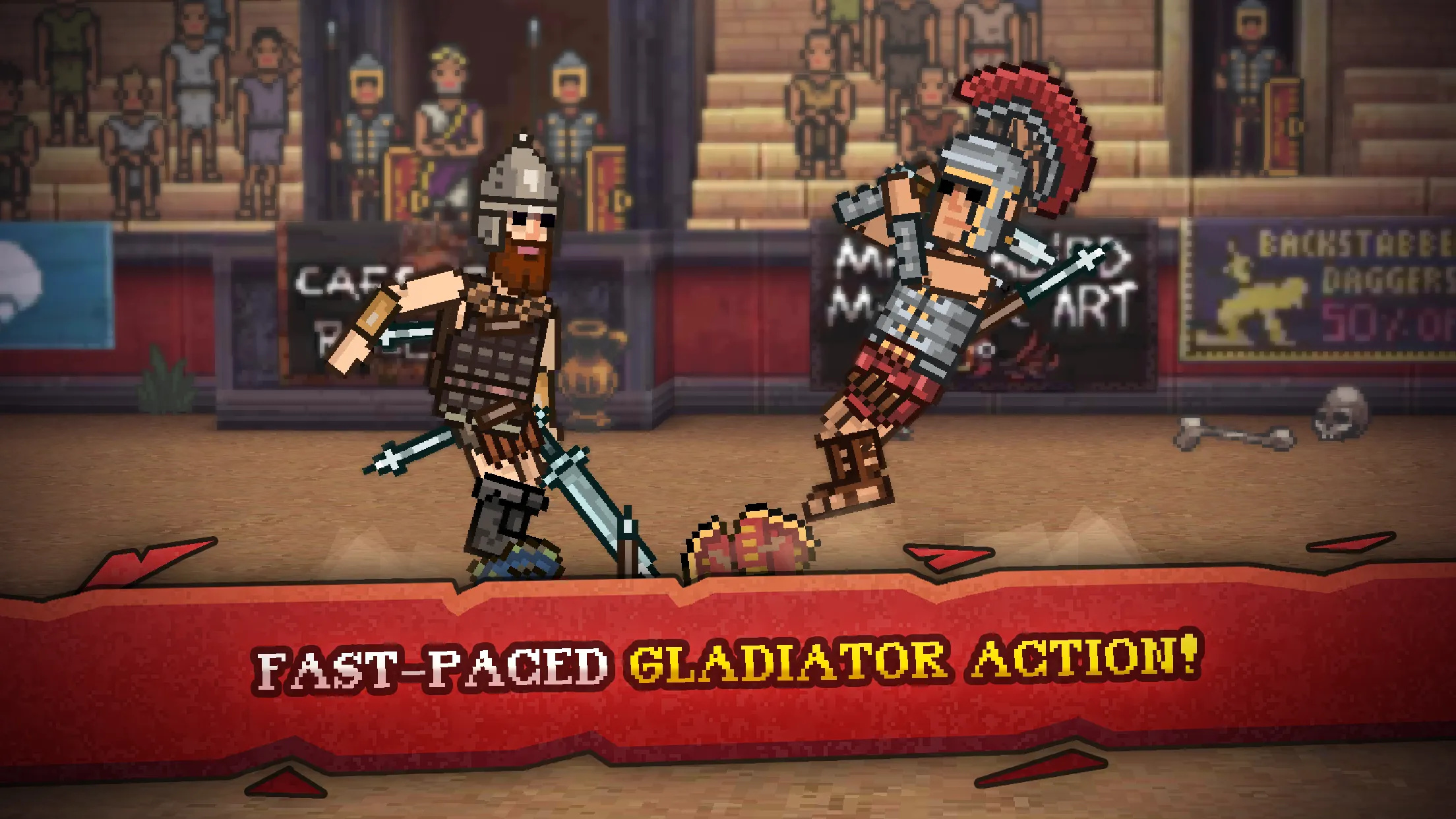Gladihoppers - Gladiator Fight v3.0.5 APK Мод (Много денег) Screenshot 1