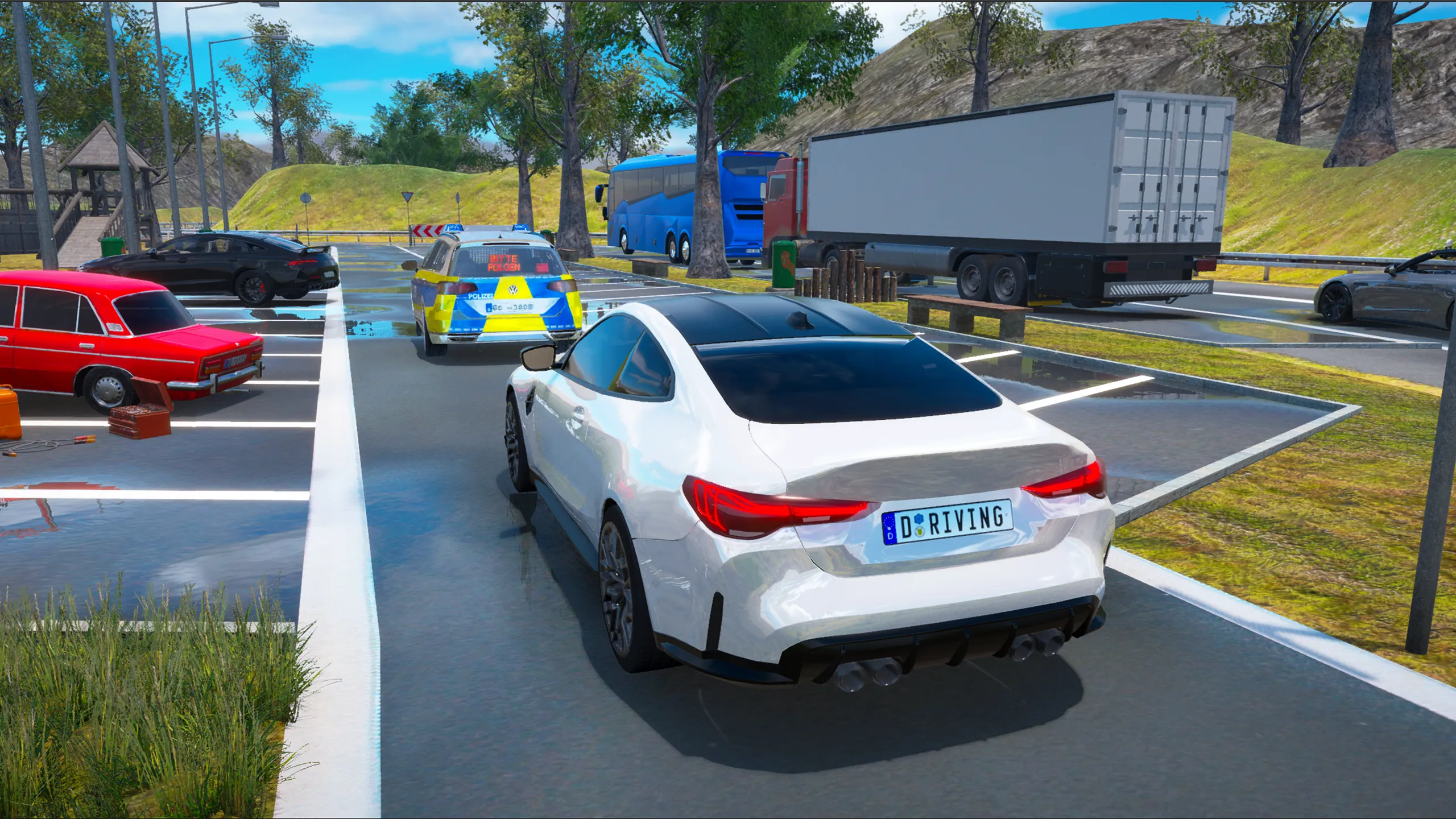 Driving School Simulator v13.15 APK Мод (Много денег) Screenshot 2