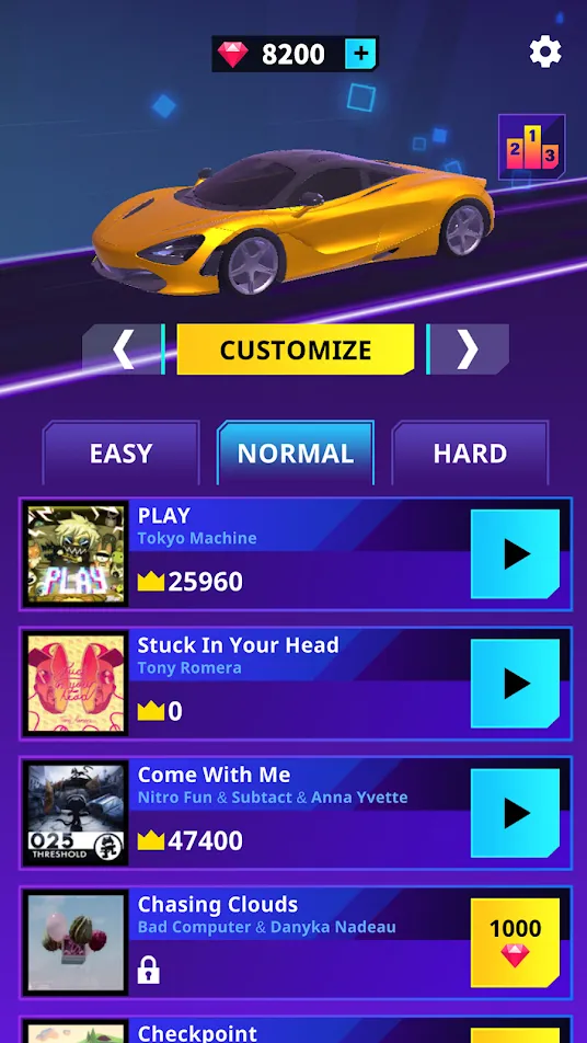 Racing Rhythm [мод: бесплатные покупки] Screenshot 3