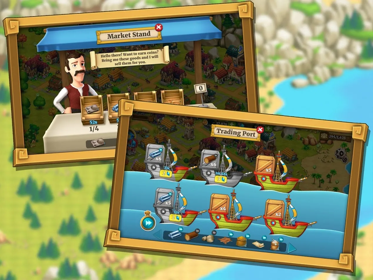 Town Village Ферма Строить [мод: много денег] Screenshot 3
