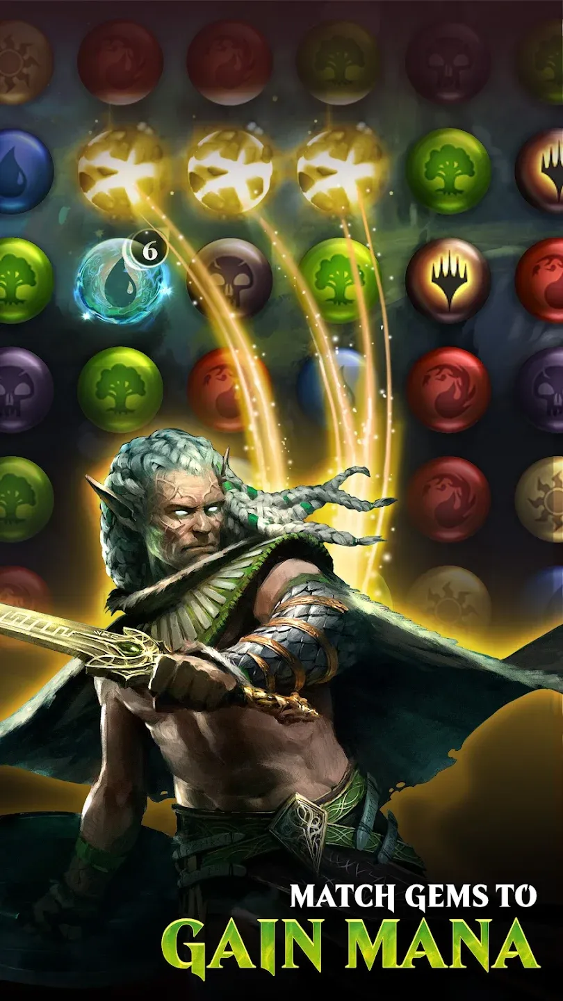 Magic: Puzzle Quest v7.9.0 APK Мод (Меню, Множитель урона и защиты) Screenshot 1