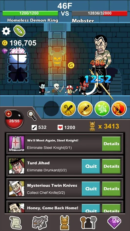 Homeless Demon King (Idle Game) [мод: много денег] Screenshot 2