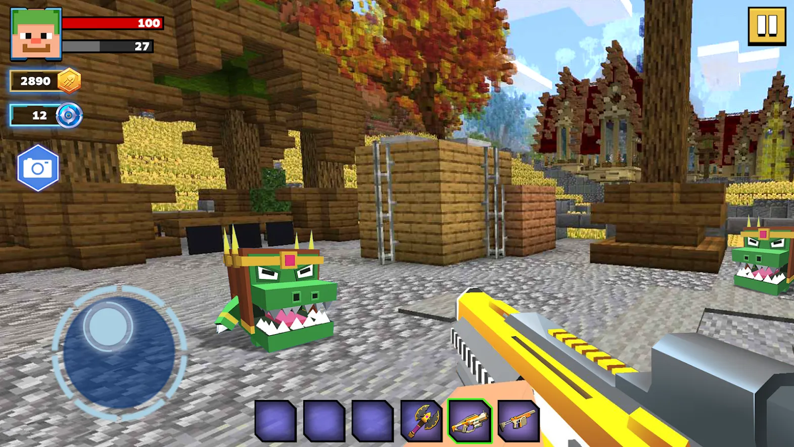 Fire Craft: 3D Pixel World [мод: бесплатные покупки] Screenshot 1