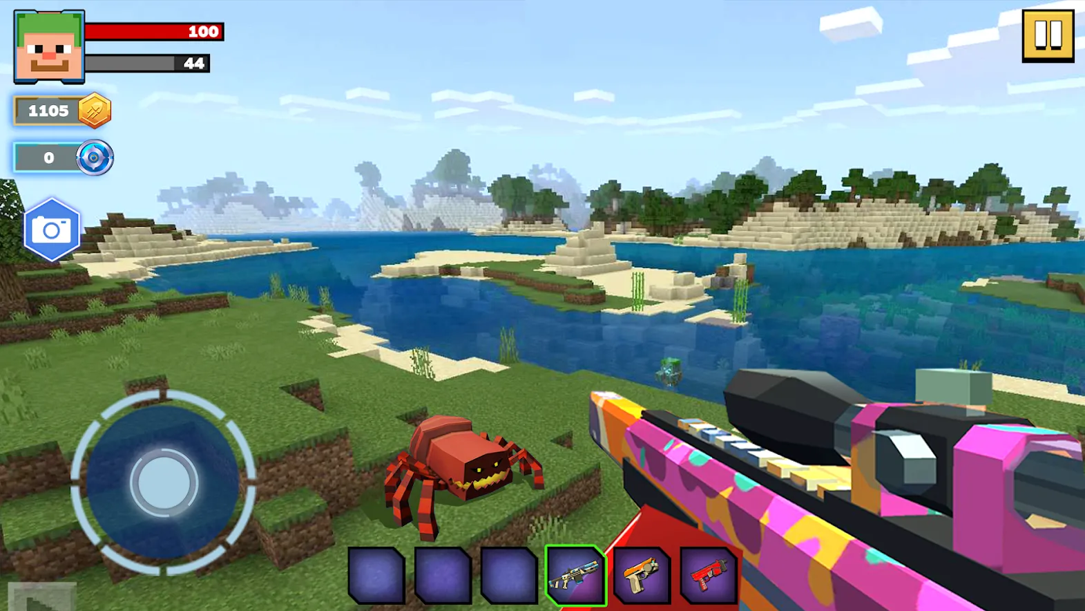 Fire Craft: 3D Pixel World [мод: бесплатные покупки] Screenshot 2