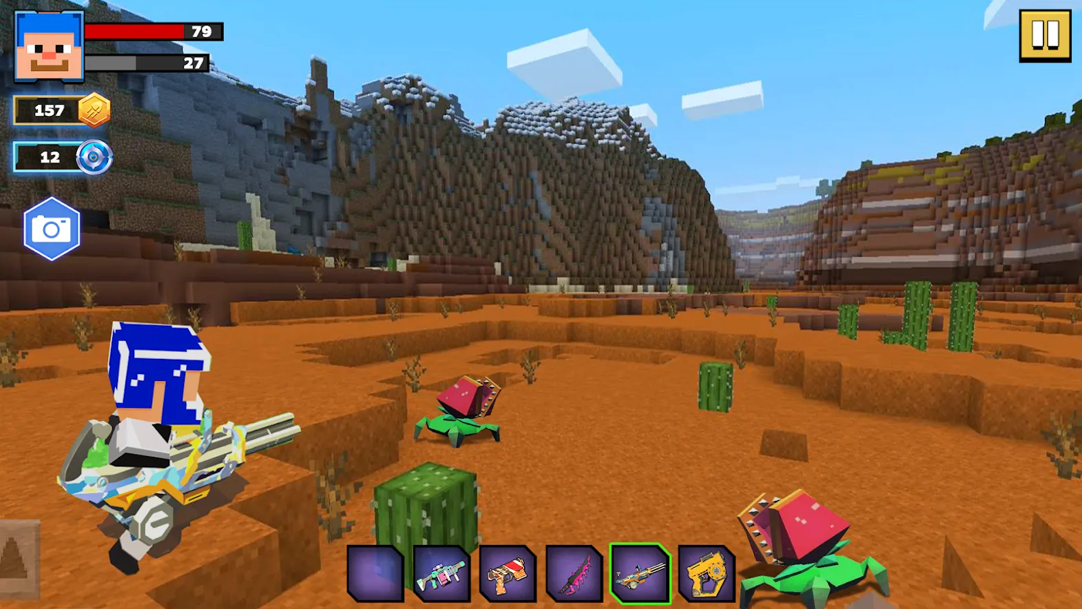 Fire Craft: 3D Pixel World [мод: бесплатные покупки] Screenshot 3