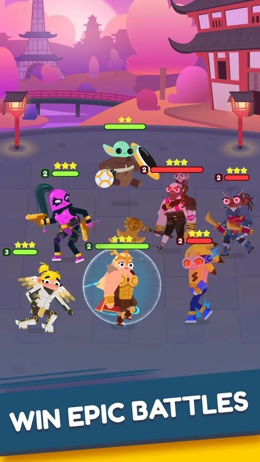 Heroes Battle: Auto-battler RPG [мод: большая скорость атаки] Screenshot 4