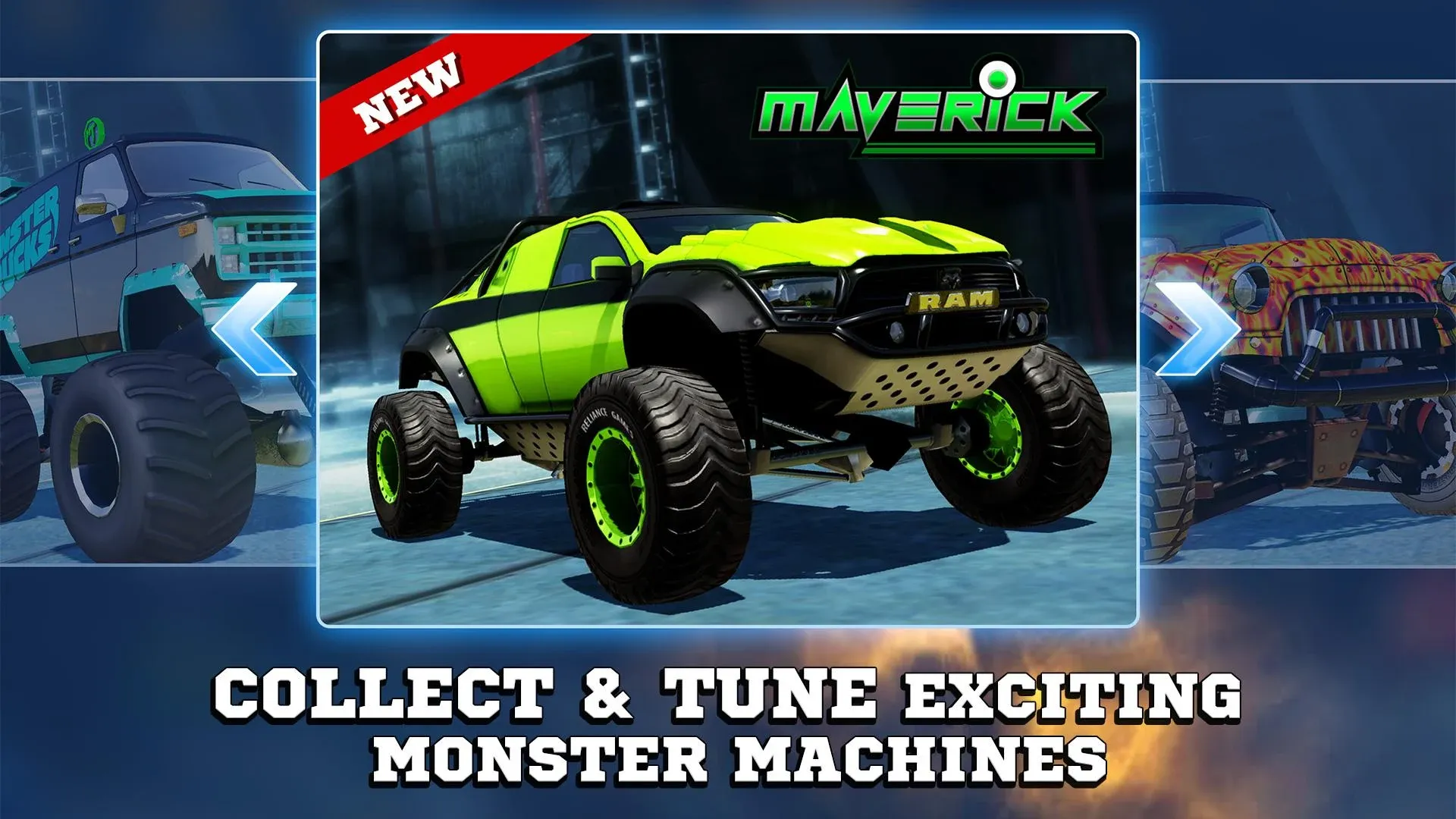Монстр грузовики гонки v3.4.276 APK Мод (Много денег) Screenshot 4 Монстр грузовики гонки v3.4.276 APK Мод (Много денег) Screenshot 4
