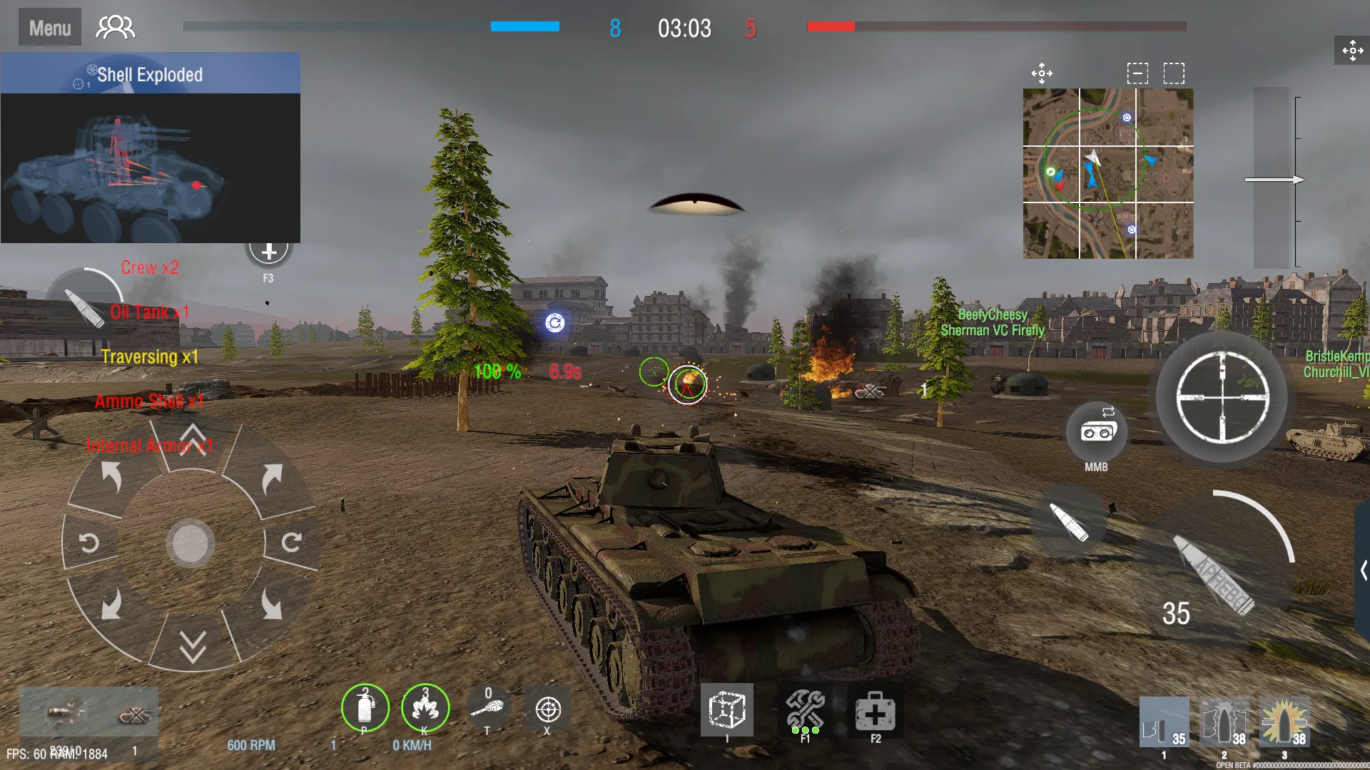 Panzer War v2026.4.18.1 APK Мод (Бесплатные покупки) Screenshot 1