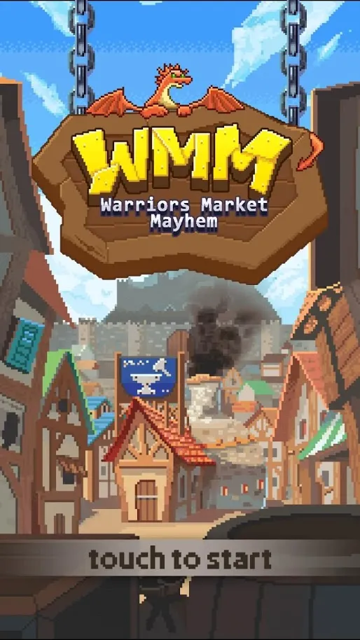 Warriors' Market Mayhem : Offline Retro RPG [мод: много денег] Screenshot 1