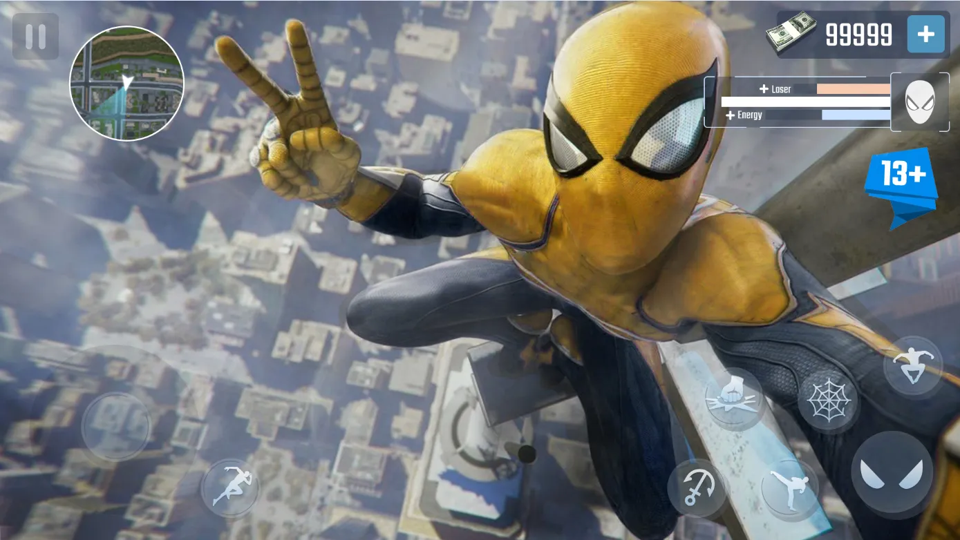 Spider Rope Hero – Gangster New York City [мод: бесплатные покупки] Screenshot 5