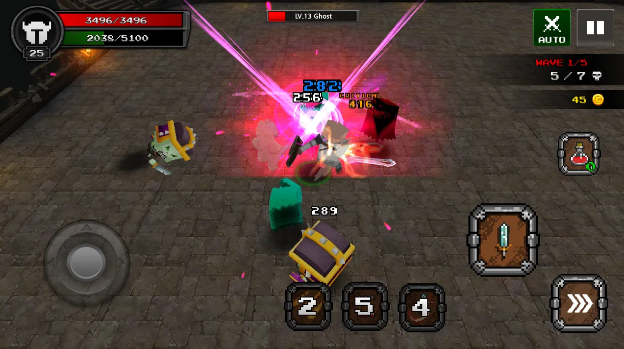 Pixel Blade M VIP v9.7.3 APK Мод (Меню, Много денег, Множитель урона) Screenshot 4