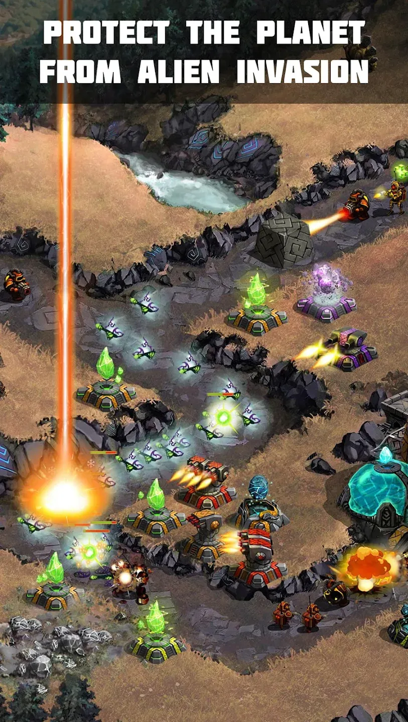 Ancient Planet Tower Defense v1.2.157 APK Мод (Много денег) Screenshot 1