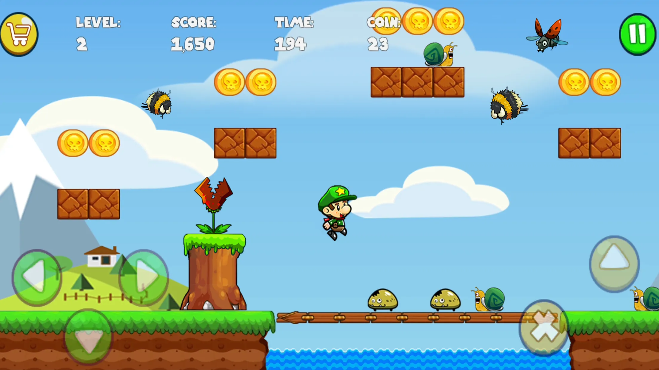 Bob World Супер денди оригинал [мод: много денег] Screenshot 1