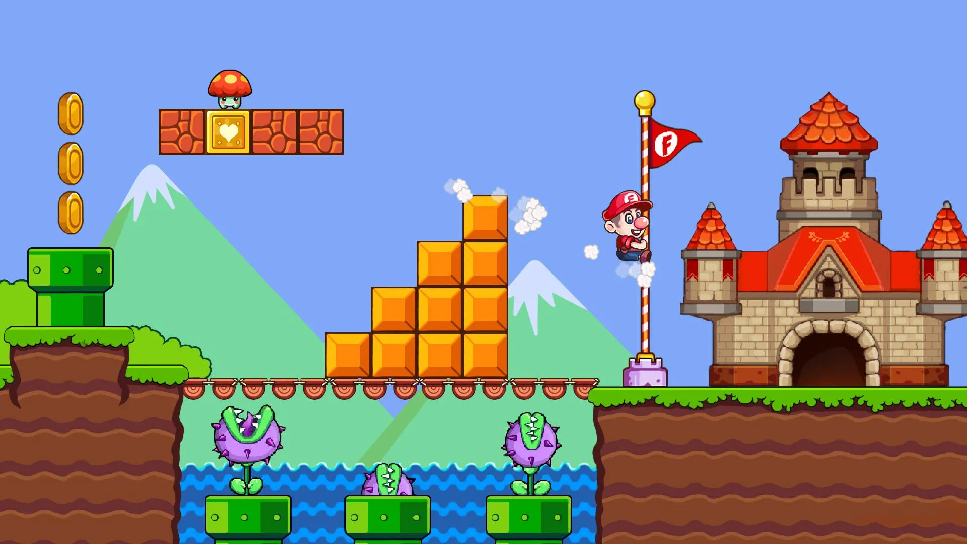 Bob World Супер денди оригинал [мод: много денег] Screenshot 2
