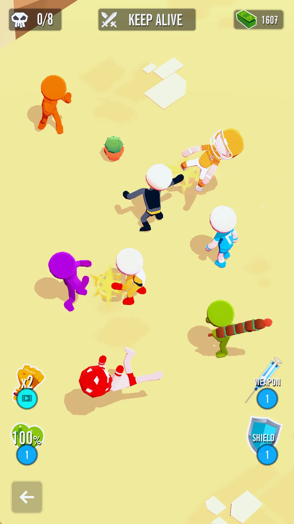 Stickman 3D – Уличный гангстер [мод: бесплатные покупки] Screenshot 5