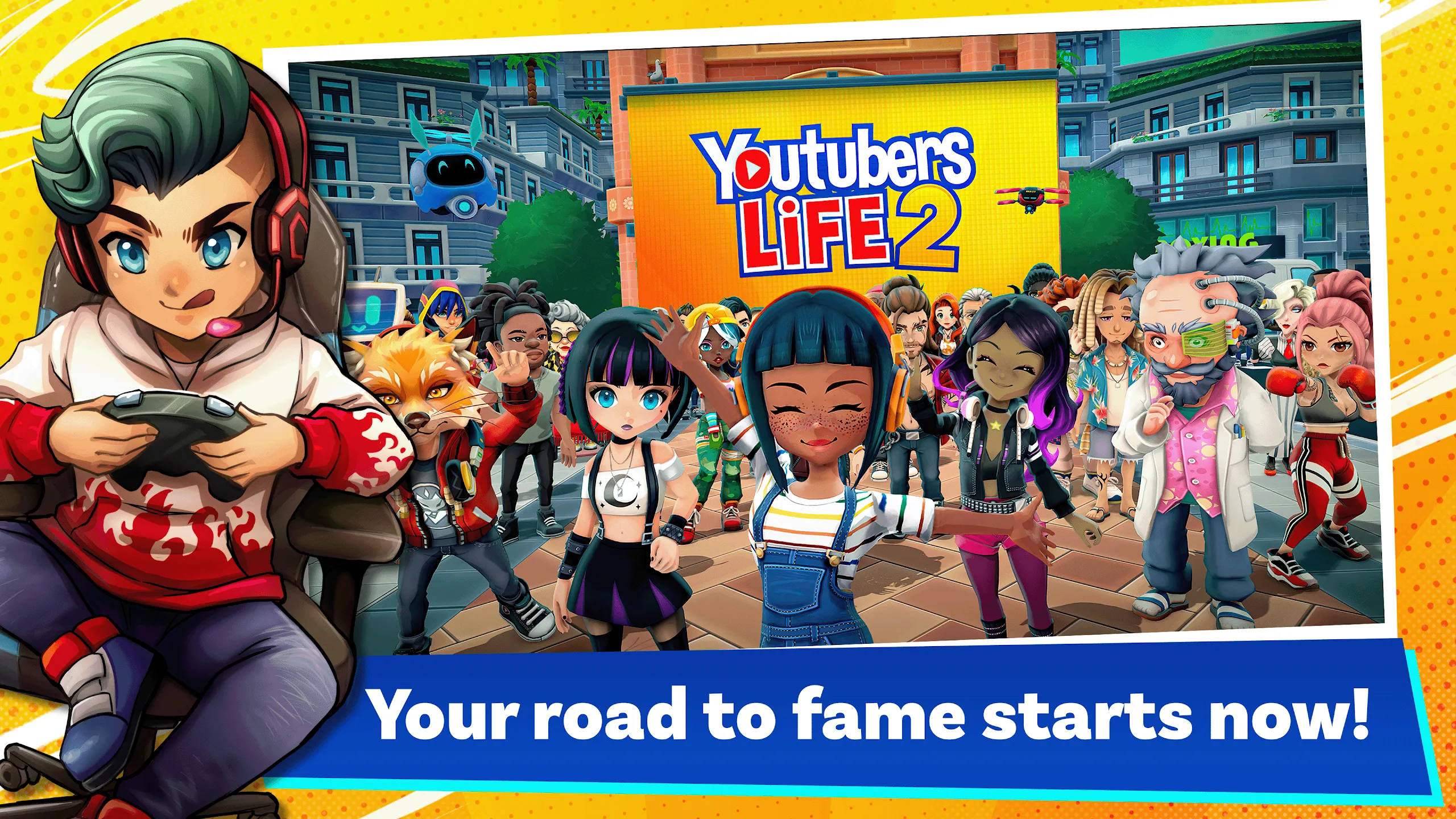 Youtubers Life 2 v1.4.9 APK Мод (Много денег) Screenshot 1 Youtubers Life 2 v1.4.9 APK Мод (Много денег) Screenshot 1