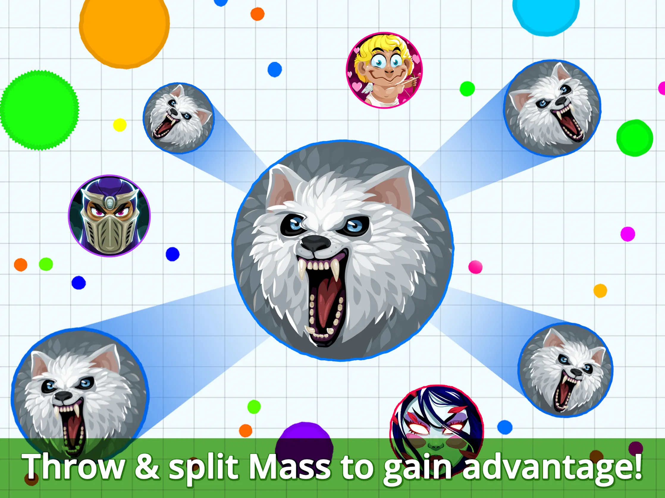 agar.io [мод: уменьшен зум] Screenshot 5
