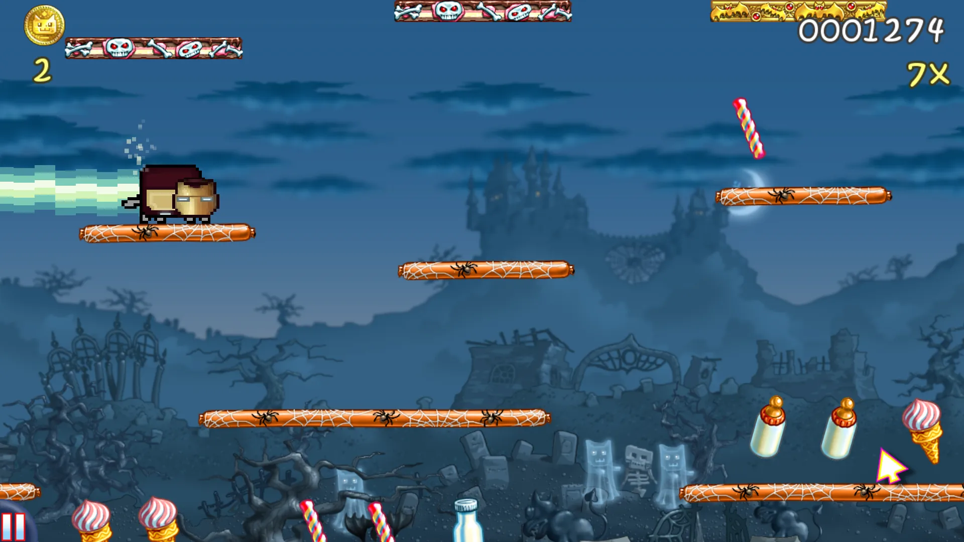 Nyan Cat: Lost In Space [мод: много денег] Screenshot 3