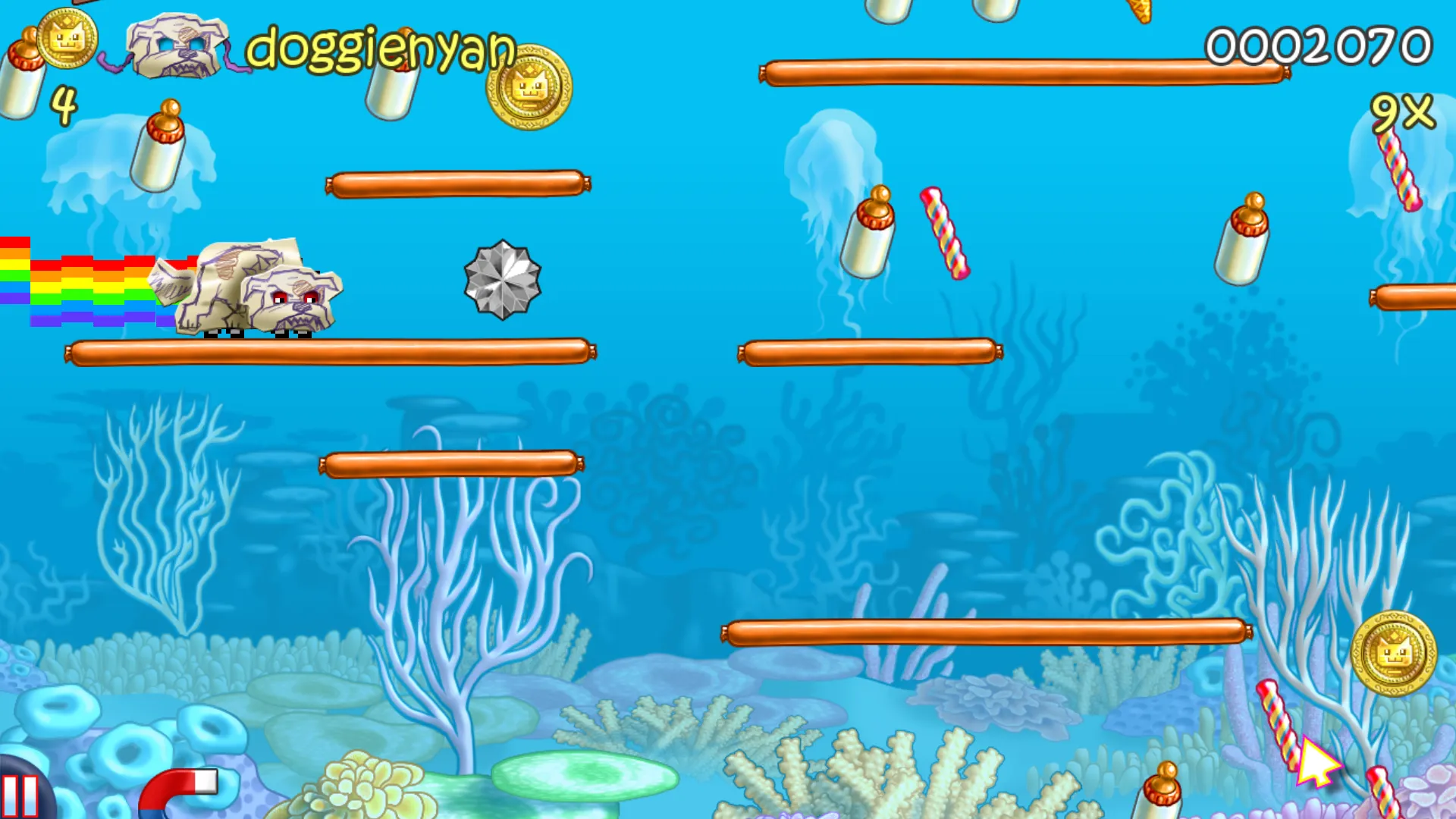Nyan Cat: Lost In Space [мод: много денег] Screenshot 4