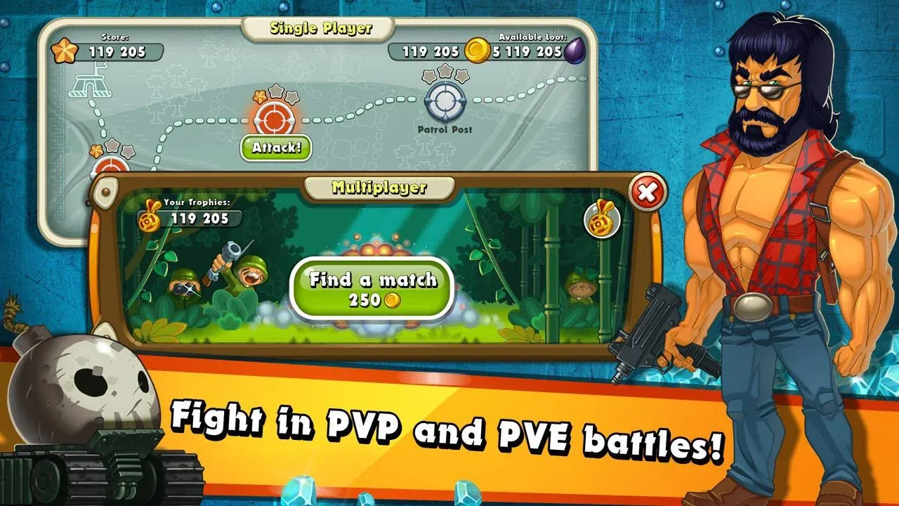 Jungle Heat: War of Clans v2.2.7 APK Мод (Режим бога) Screenshot 3 Jungle Heat: War of Clans v2.2.7 APK Мод (Режим бога) Screenshot 3