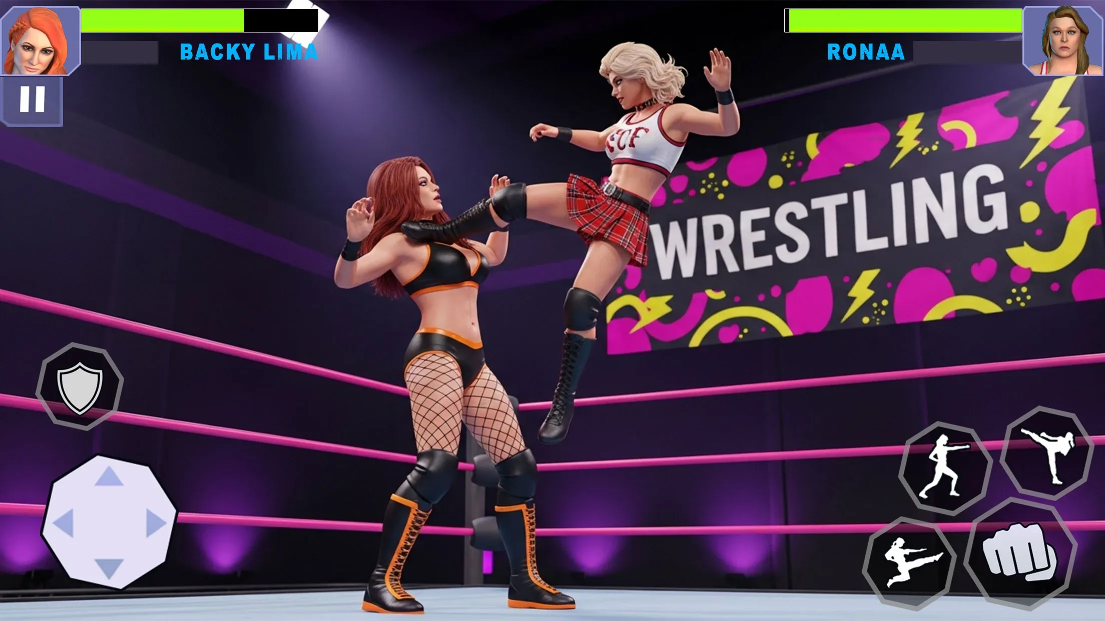 Bad Girls Wrestling Game v6.6 APK Мод (Много денег) Screenshot 3 Bad Girls Wrestling Game v6.6 APK Мод (Много денег) Screenshot 3