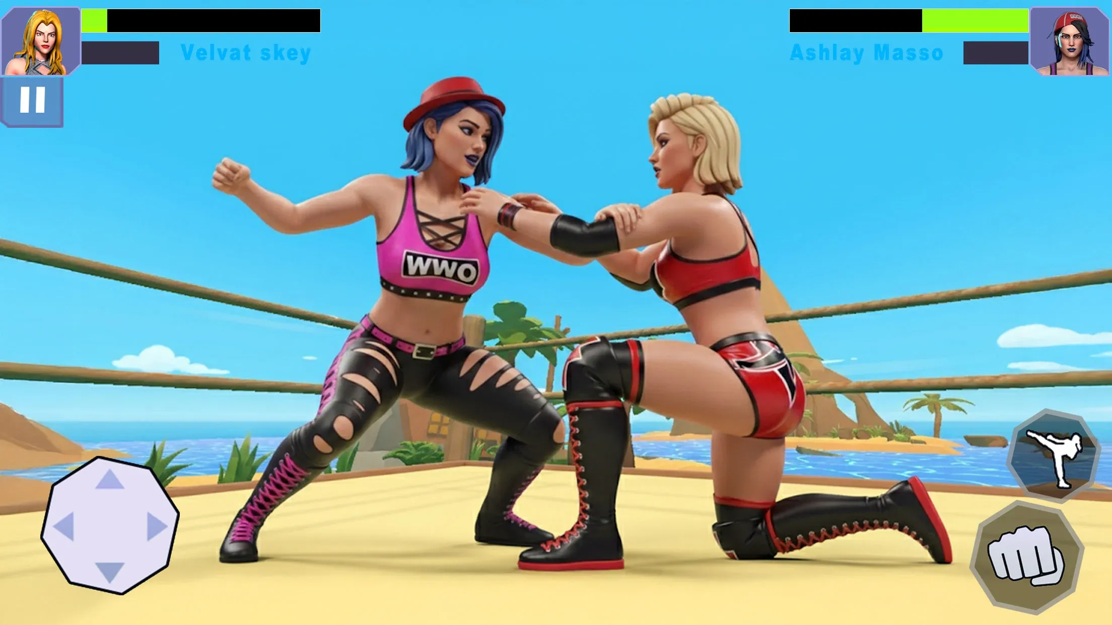 Bad Girls Wrestling Game v6.6 APK Мод (Много денег) Screenshot 4 Bad Girls Wrestling Game v6.6 APK Мод (Много денег) Screenshot 4