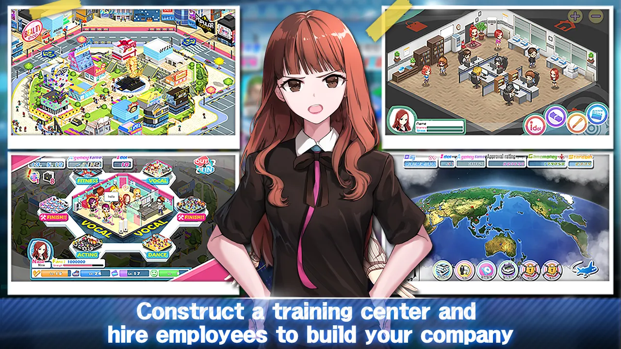 Девчачья группа идолы K-Pop v1.3.51 APK Мод (Меню, Много денег) Screenshot 1