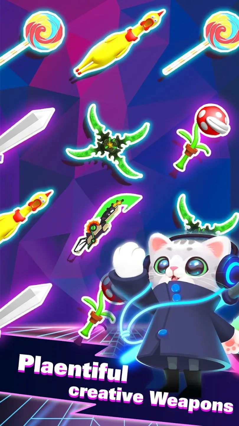 Sonic Cat - Сократите удары! v1.9.0 APK Мод (Много бриллиантов) Screenshot 3