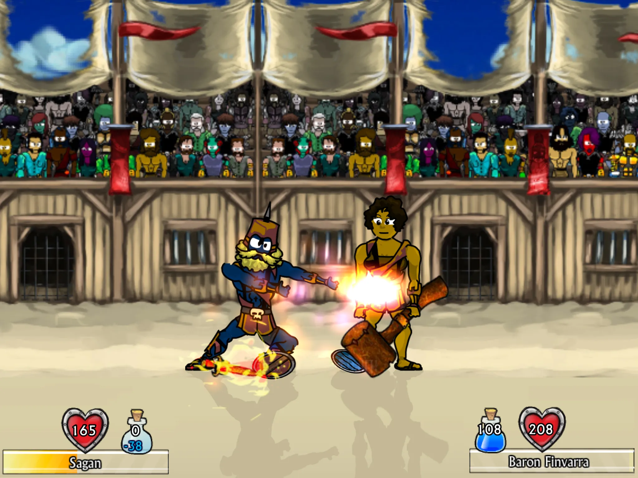 Swords and Sandals 2 Redux [мод: много денег] Screenshot 4