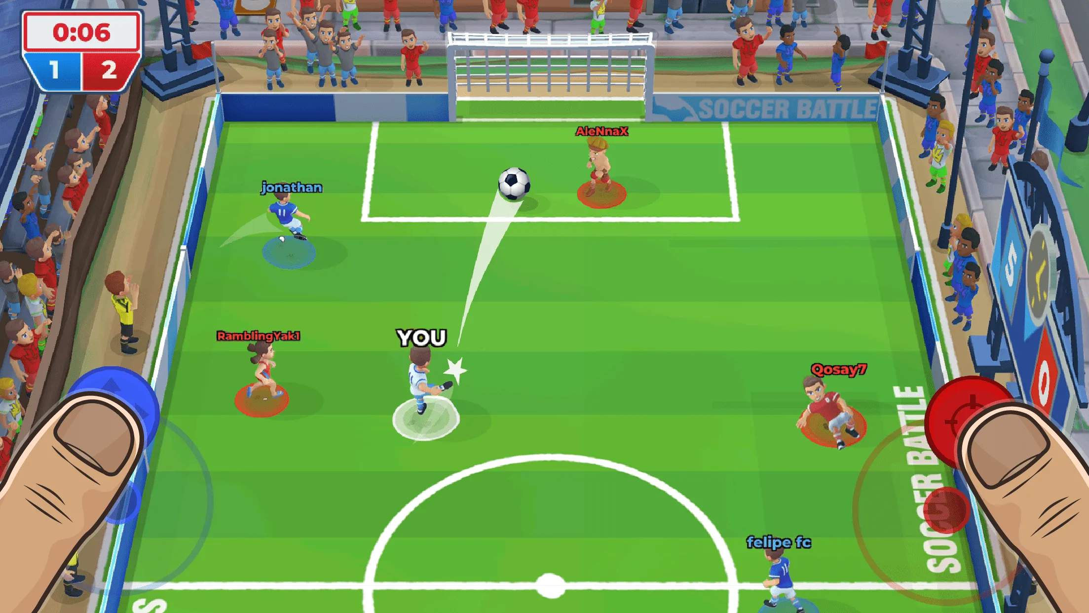 Футбол: Soccer Battle [мод: всё открыто] Screenshot 1