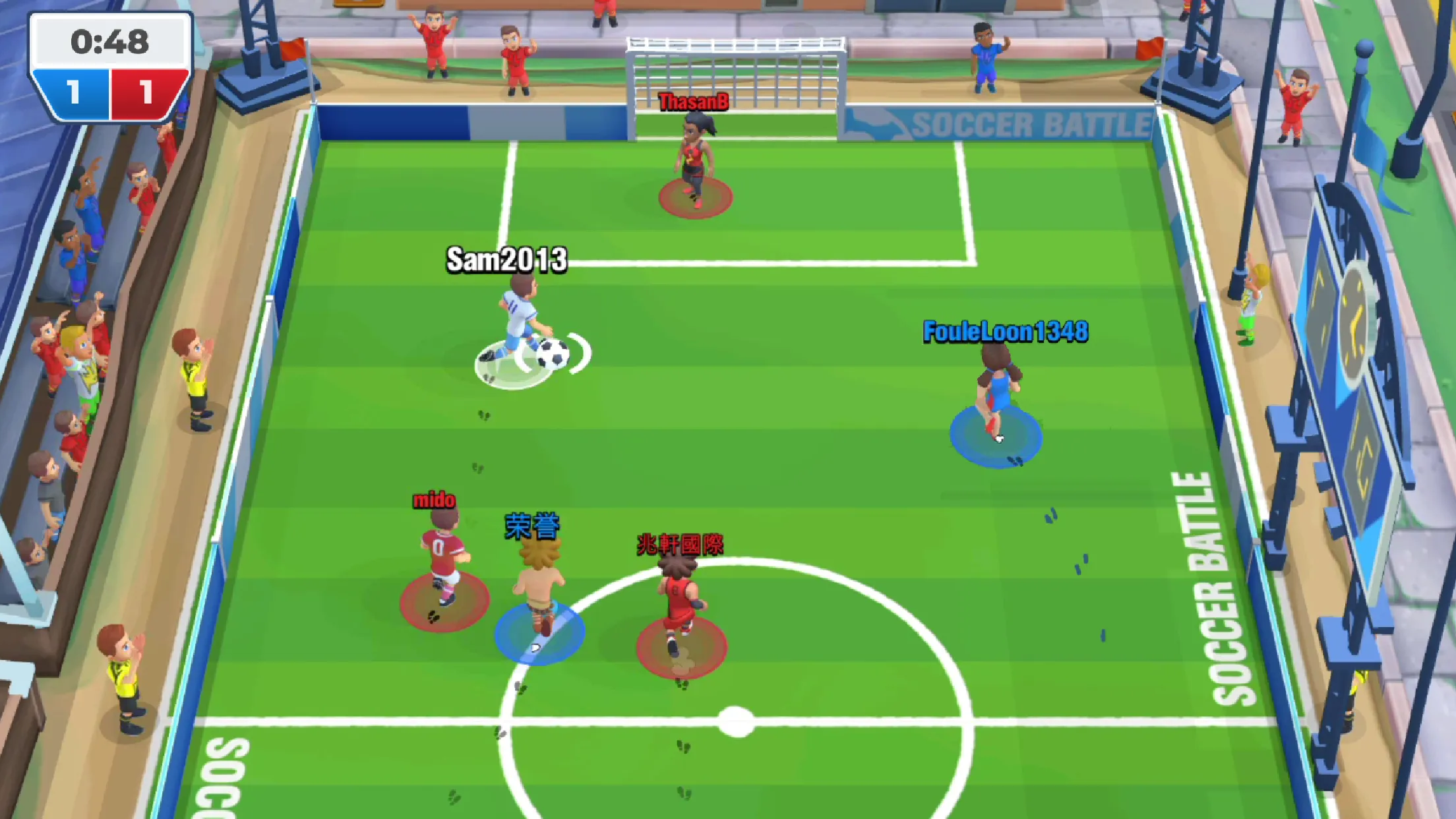 Футбол: Soccer Battle [мод: всё открыто] Screenshot 3
