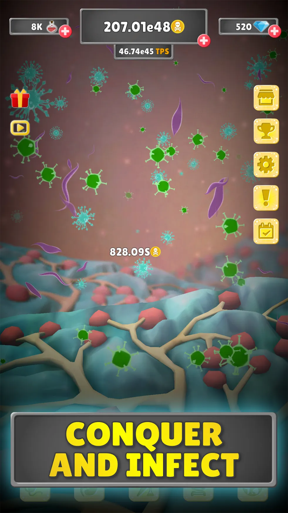 Idle Plague v1.2.3 APK Мод (Много денег) Screenshot 2