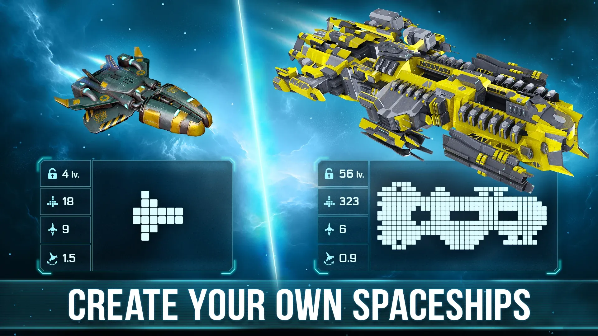 Space Arena v3.28.3 APK Мод (Меню, Щит, Здоровье, Сила Оружия) Screenshot 1 Space Arena v3.28.3 APK Мод (Меню, Щит, Здоровье, Сила Оружия) Screenshot 1