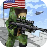 Скачать American Block Sniper Survival Мод (Режим бога) на Андроид