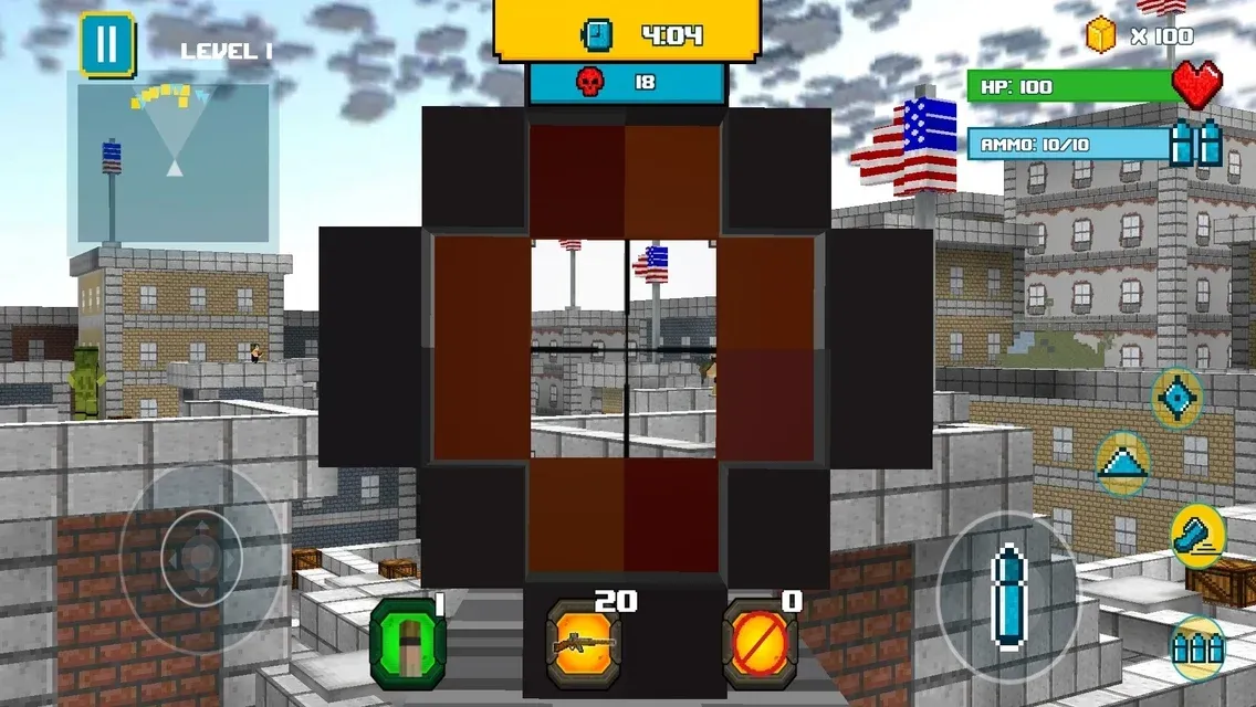 American Block Sniper Survival v1.147 APK Мод (Режим бога) Screenshot 4 American Block Sniper Survival v1.147 APK Мод (Режим бога) Screenshot 4