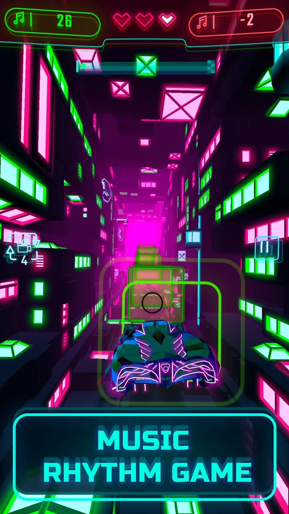 Neon Flytron: Киберпанк Симулятор Летающей Машины [мод: меньше препятствий] Screenshot 2