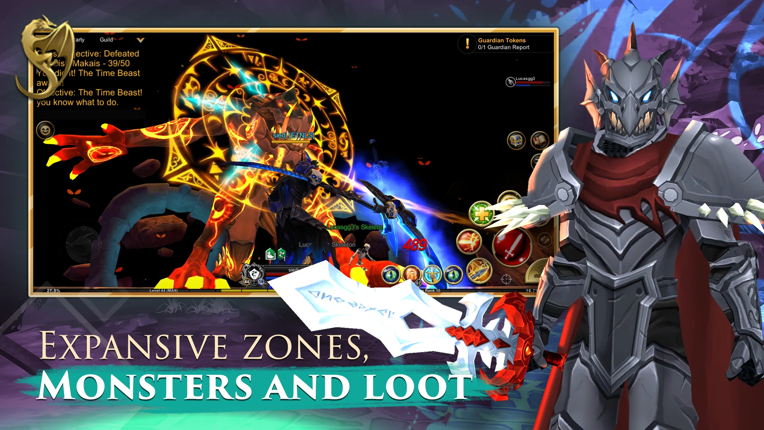 AdventureQuest 3D v1.159.1 APK Мод (Меню, Полёт (хак), Скорость) Screenshot 2