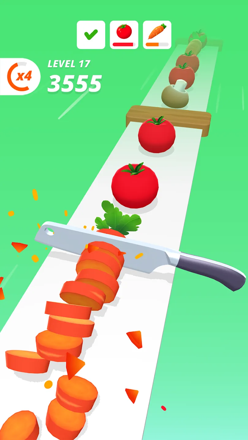 Perfect Slices v1.4.48 APK Мод (Много денег) Screenshot 4