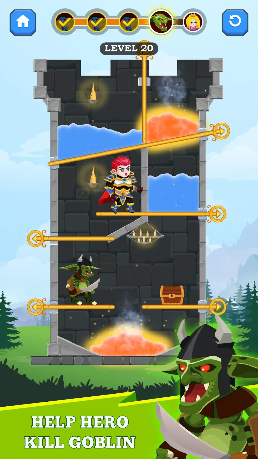 Hero Rescue [мод: много денег] Screenshot 3